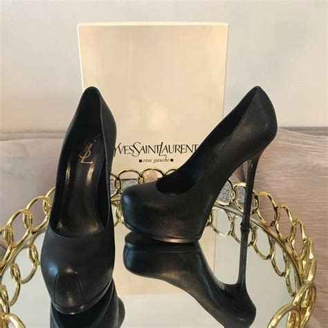 ysl tribtoos|Yves Saint Laurent Tribtoo Leather Pumps .